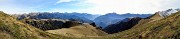 50 Dalla vetta del Mincucco (2001 m) vista sul torrione roccioso con croce (1832 m)